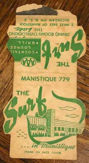 The Surf (Bayside Hotel) - Old Matchbook (newer photo)